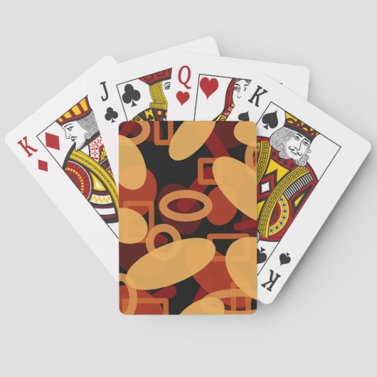 Zuidwestelijke woestijnlandschapskleuren Abstracte Pokerkaarten (Achterkant)