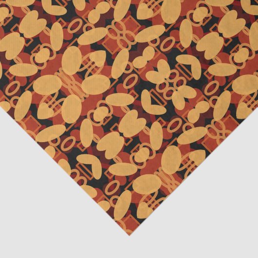 Zuidwestelijke woestijnlandschapskleuren Abstracte Tissuepapier (Detail)