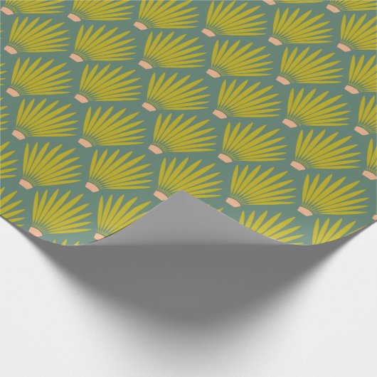 Zuidwestelijke woestijnpalmbladeren Yucca Plant Cadeaupapier (Hoek)