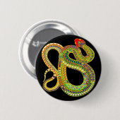 Zuidwestelijke Woestijnratelslang Ronde Button 5,7 Cm (Voorkant /achterkant)