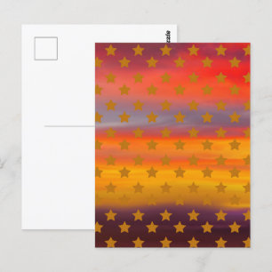 Zuidwestelijke Woestijnsterren en Streep Abstracte Briefkaart