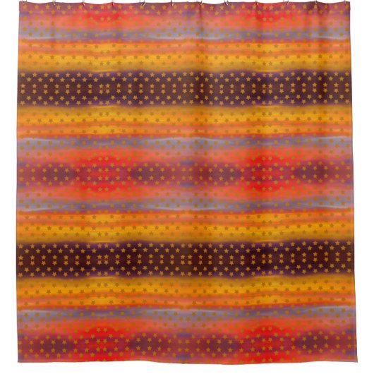 Zuidwestelijke woestijnsterren en strepen Abstract Douchegordijn (Voorkant)