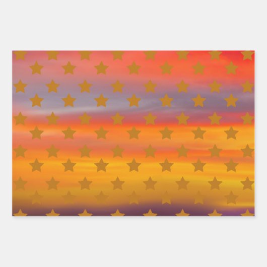 Zuidwestelijke woestijnsterren en strepen Abstract Inpakpapier Vel (Voorkant 2)