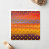 Zuidwestelijke woestijnsterren en strepen Abstract Notitiekaartje (Voorkant / Achterkant in situ)