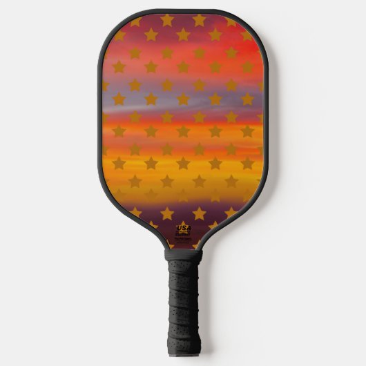 Zuidwestelijke woestijnsterren en strepen Abstract Pickleball Paddle (Voorkant)
