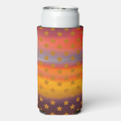 Zuidwestelijke woestijnsterren en strepen Abstract Seltzer Blikjeskoeler (Seltzer Achterkant)