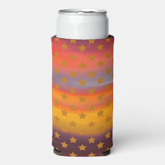 Zuidwestelijke woestijnsterren en strepen Abstract Seltzer Blikjeskoeler (Seltzer Voorkant)