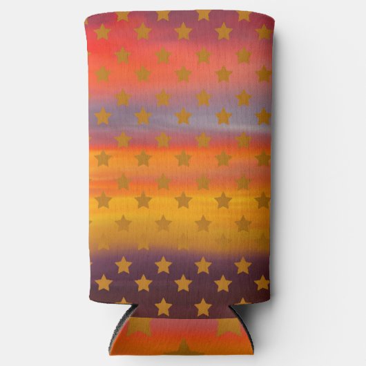 Zuidwestelijke woestijnsterren en strepen Abstract Seltzer Blikjeskoeler (Voorkant)