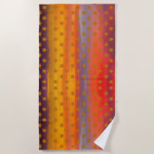 Zuidwestelijke woestijnsterren en strepen Abstract Strandlaken (Voorkant)