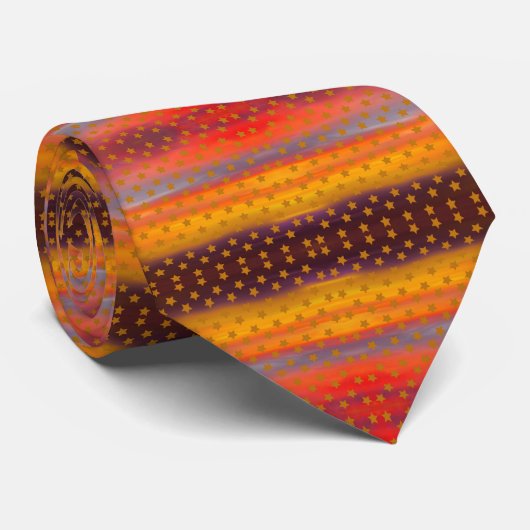 Zuidwestelijke woestijnsterren en strepen Abstract Stropdas (Opgerold)