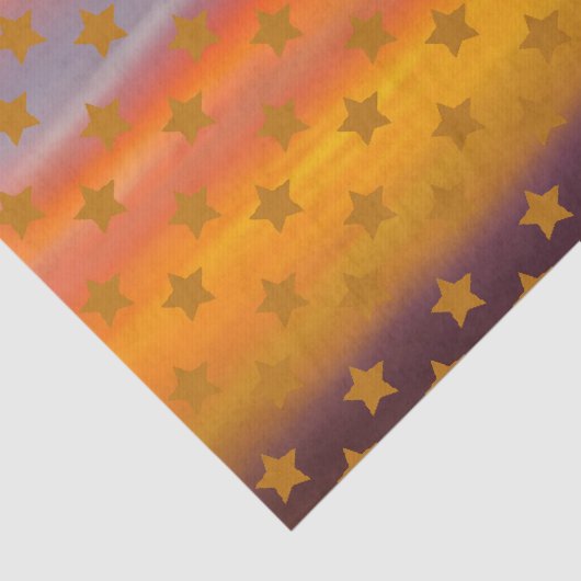 Zuidwestelijke woestijnsterren en strepen Abstract Tissuepapier (Detail)