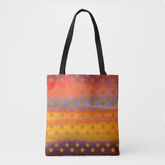 Zuidwestelijke woestijnsterren en strepen Abstract Tote Bag (Voorkant)