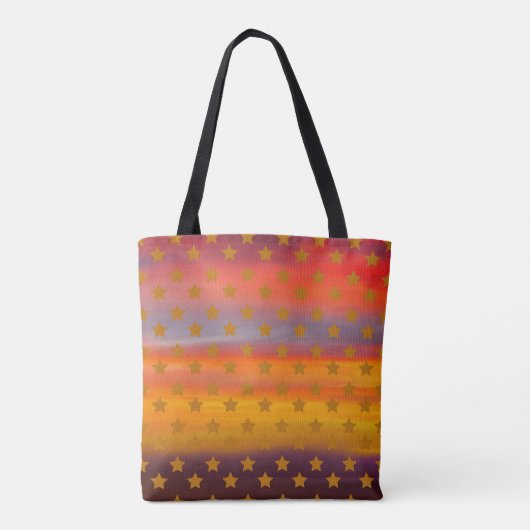 Zuidwestelijke woestijnsterren en strepen Abstract Tote Bag (Achterkant)