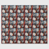 ZUIDWESTELIJKE WOLF KUNST CADEAUPAPIER (Vlak)