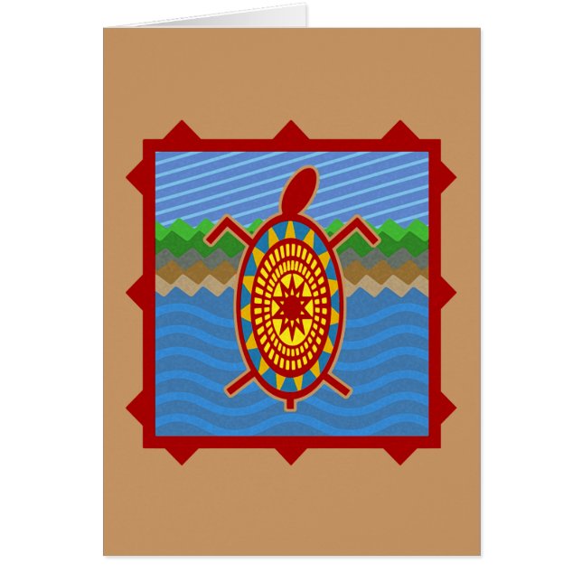 Zuidwestelijke Zee Turtle Scene Cards (Voorkant)