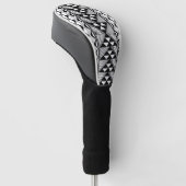 Zuidwestelijke zon en regen in Grey Golf Head Hoes Golfheadcover (Schuin)