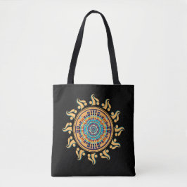 Zuidwestelijke Zon Mandala Canvas tas