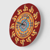 Zuidwestelijke zon Mandala wandklok (Hoek)