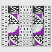 Zuidwestelijke Zonnezonsopgang in Paars Cadeaupapier (Vlak)