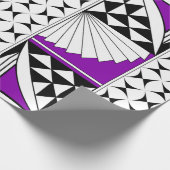 Zuidwestelijke Zonnezonsopgang in Paars Cadeaupapier (Hoek)