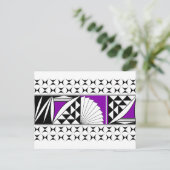 Zuidwestelijke Zonnezonsopgang in Paars Feestdagenkaart (Staand voorkant)