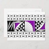 Zuidwestelijke Zonnezonsopgang in Paars Feestdagenkaart (Voorkant / Achterkant)