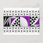 Zuidwestelijke Zonnezonsopgang in Paars Feestdagenkaart (Voorkant)