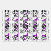 Zuidwestelijke Zonnezonsopgang in Paars Inpakpapier Vel (Voorkant)