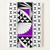 Zuidwestelijke Zonnezonsopgang in Paars Planner (Achterkant)