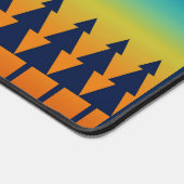 Zuidwestelijke zonsondergang met dennenbomen, ster bureaumat (Hoek)