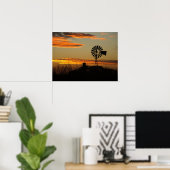 zuidwestelijke zonsondergang poster (Thuiskantoor)
