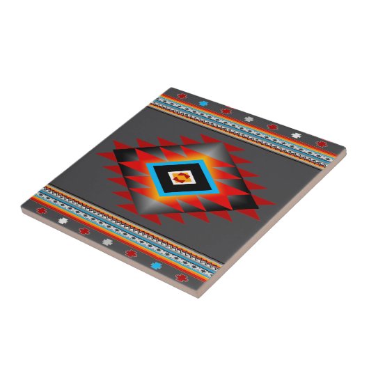 Zuidwesten 1, veranderlijke kleur tegeltje (Zijkant)