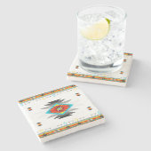 Zuidwesten 8 patroon stenen onderzetter (Zijkant)