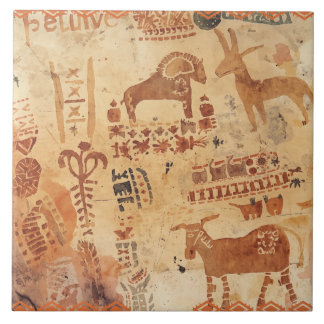 Zuidwesten Amerikaanse inheemse Petroglyf Tegeltje