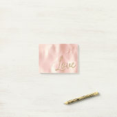 Zuidwesten Blush Roze Cowgirl Koeienhuid Glitter L Post-it® Notes (Op bureau)