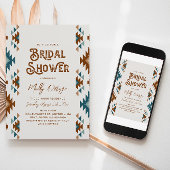 Zuidwesten bruids douche uitnodiging | WESTERN