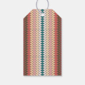 Zuidwesten Chevron Zigzag Gift Labels Pack van 10 Cadeaulabel (Achterkant)