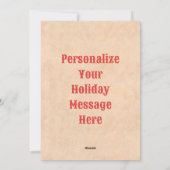 Zuidwesten Chile Ristra krans platte kerst Kaart (Achterkant)