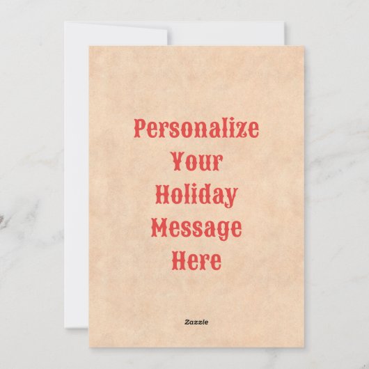 Zuidwesten Chile Ristra krans platte kerst Kaart (Achterkant)