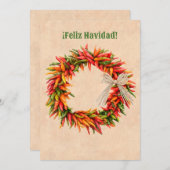 Zuidwesten Chili krans kerstvakantie Kaart (Voorkant / Achterkant)