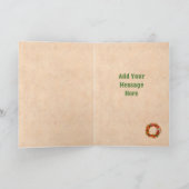 Zuidwesten Chili Ristra Wreath Rustiek Groen Venst Kaart (Binnen)