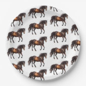 Zuidwesten Cowboy Cowgirl Paarden Papieren Bordje (Voorkant)