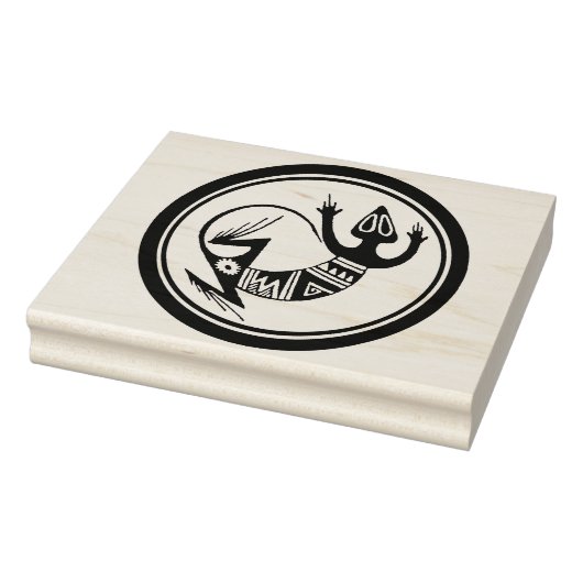 Zuidwesten Gecko Grote Design Stamp Rubberstempel (Stempel)
