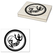 Zuidwesten Gecko Grote Design Stamp Rubberstempel (Gestempeld)