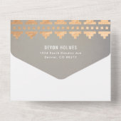 Zuidwesten Gleam bruiloft All In One Uitnodiging (Achterkant)