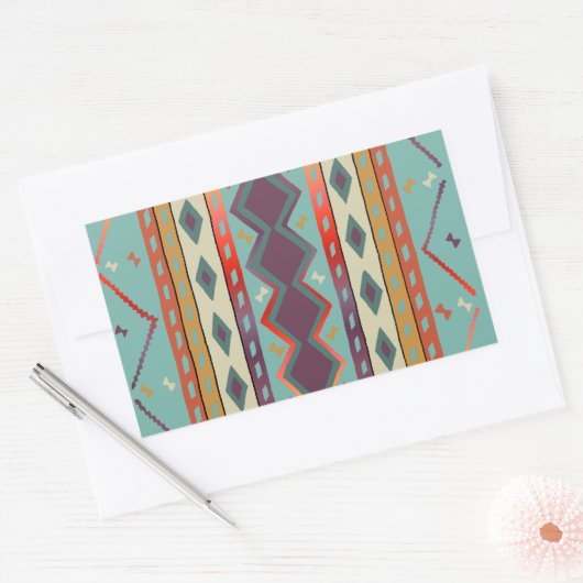 Zuidwesten Indische Deken Design Sticker (Envelop)