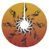 Zuidwesten Kerstdansen Kokopelli Kerstboom Rok (Voorkant)