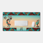 Zuidwesten Kokopelli en Cactus Desk Mat (Keyboard & Muis)