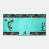 Zuidwesten Kokopelli en Cactus Desk Mat (Voorkant)