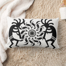 Zuidwesten Kokopelli Tribal zwart-wit Kussen